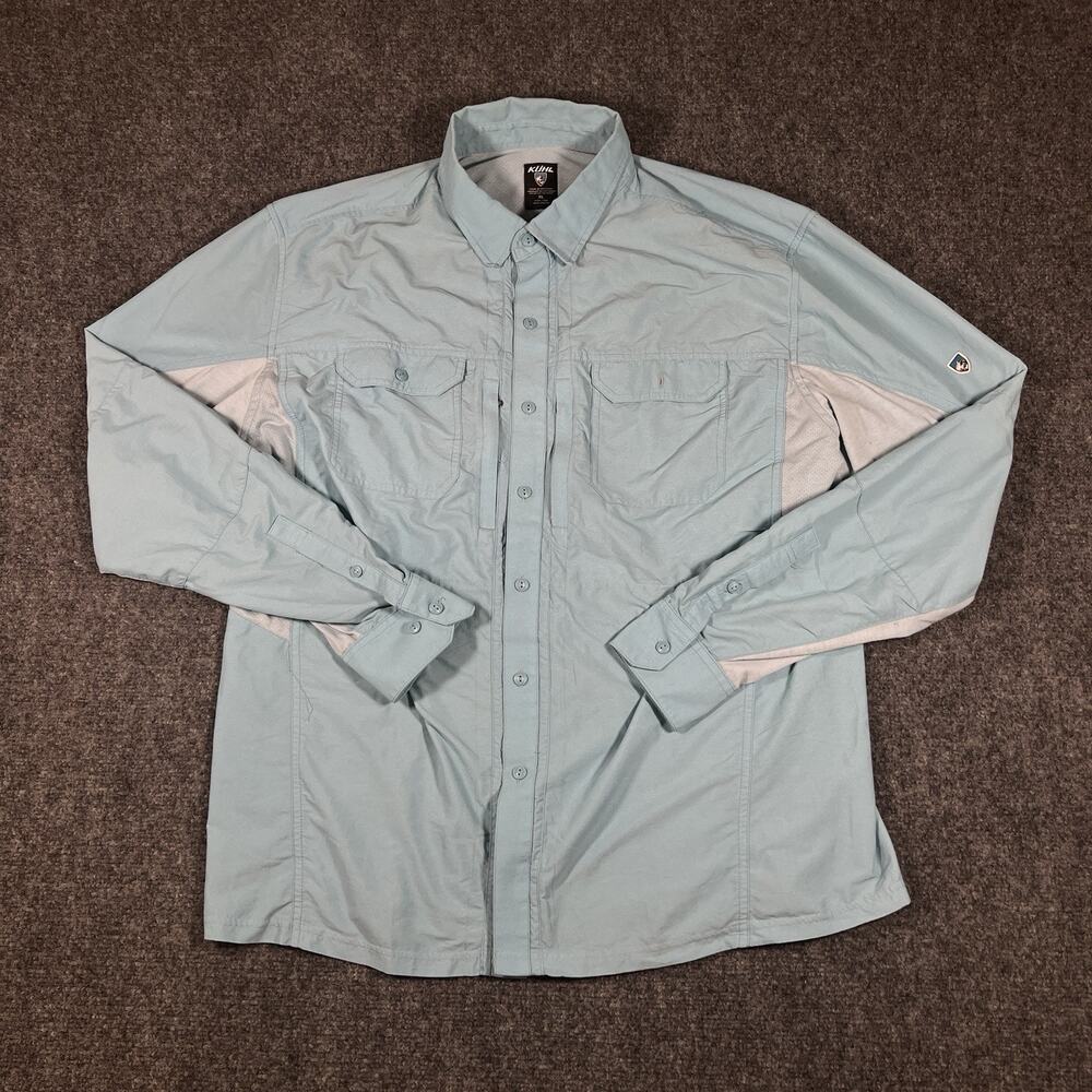 Kuhl Airspeed Men's L/S Hiking Travel Shirt Sz XL Lightweight Quick Dry UPF 30+